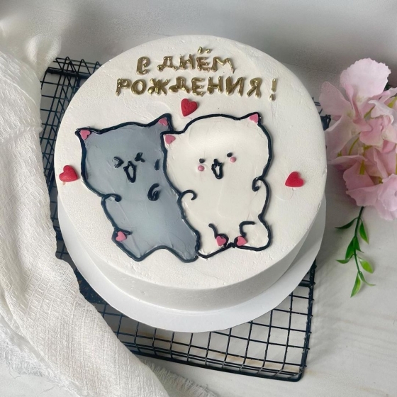 Купить Бенто торт с котиками