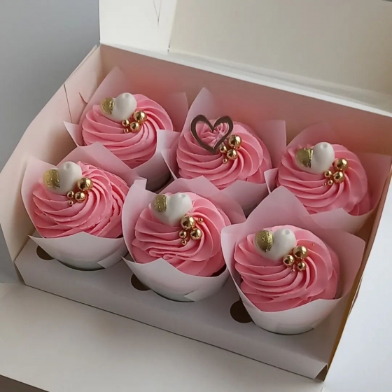 Купить Розовые капкейки для девочки