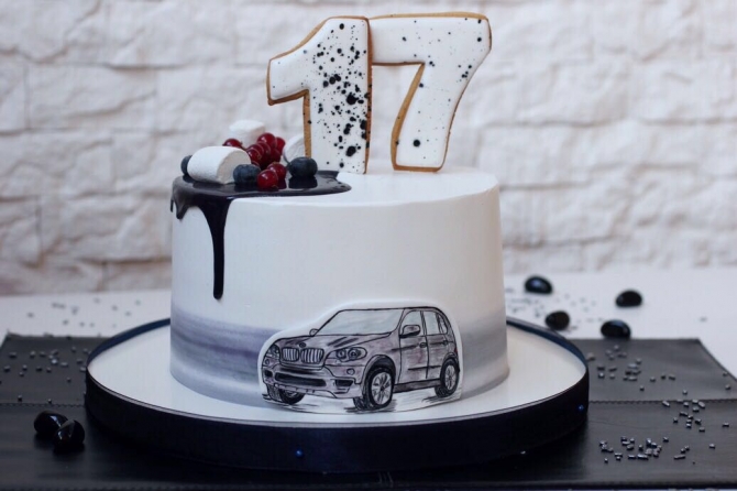 Купить Торт на 18 со съедобной фотопчеатью