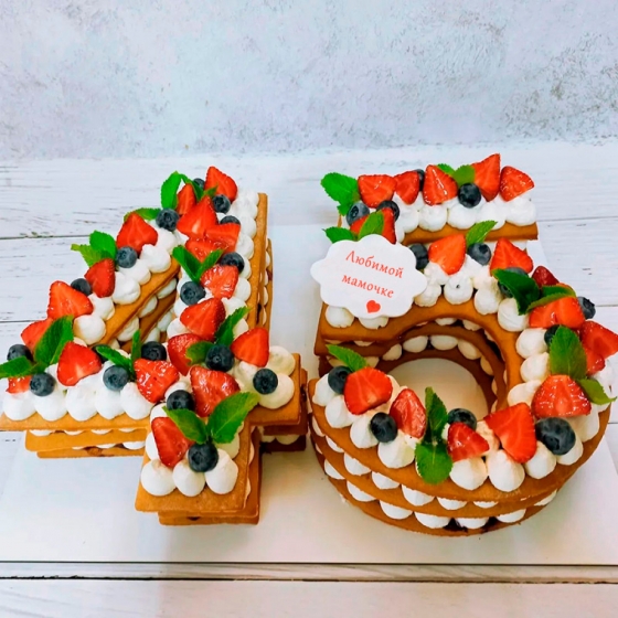 Купить Торт в виде цифры 45