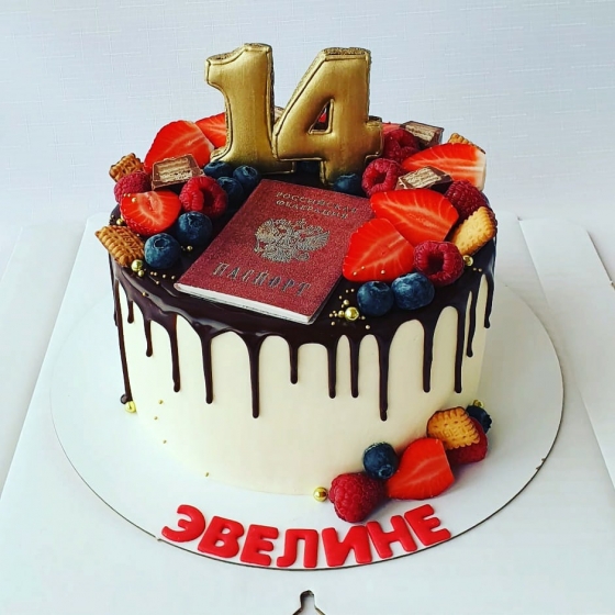 Купить Торт с паспортом на 14 лет
