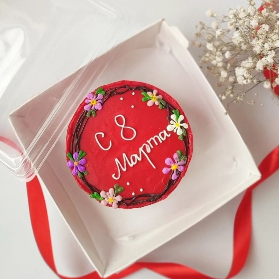 Купить Торт в красном цвете